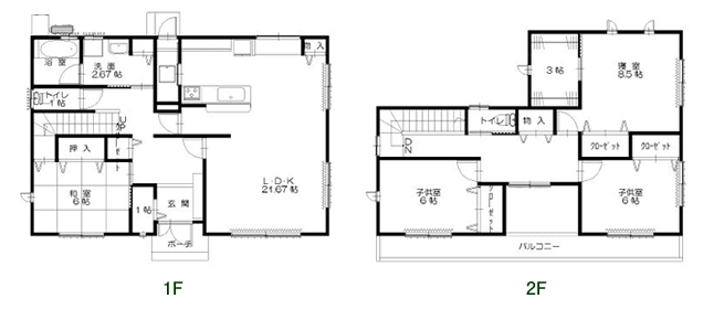 大口町 M様邸間取り図