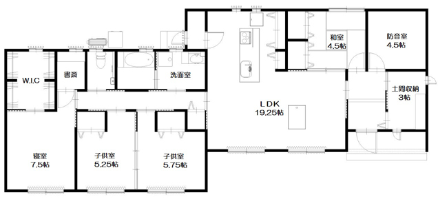 揖斐川町 Y様邸間取り図