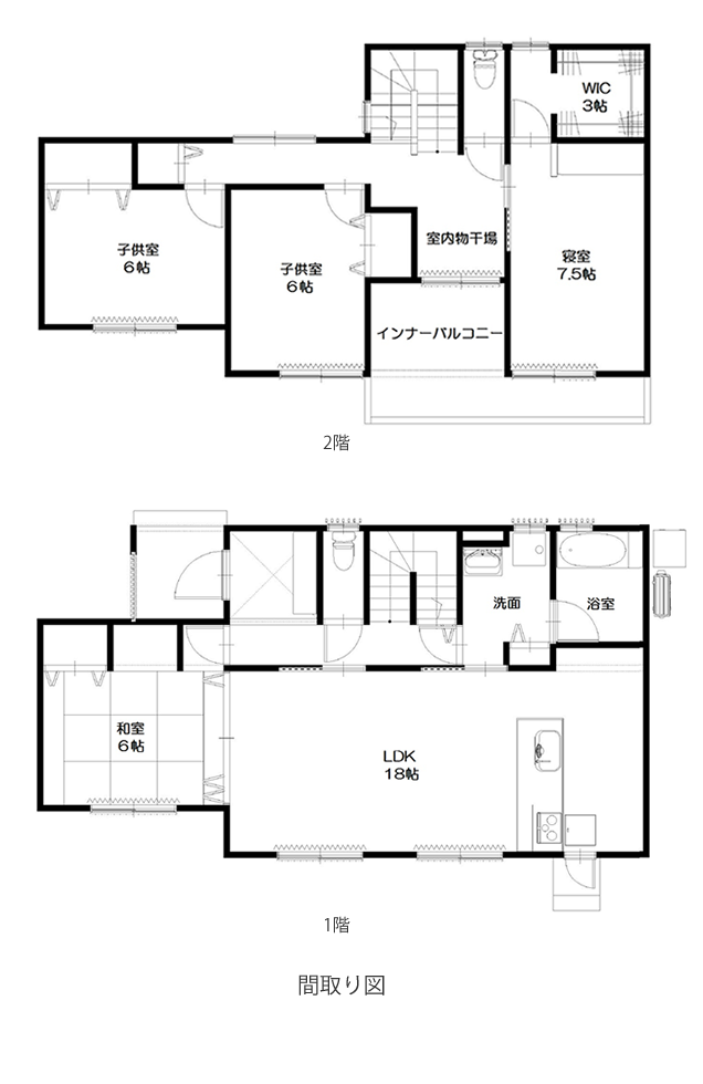 岐阜市 M様邸間取り図